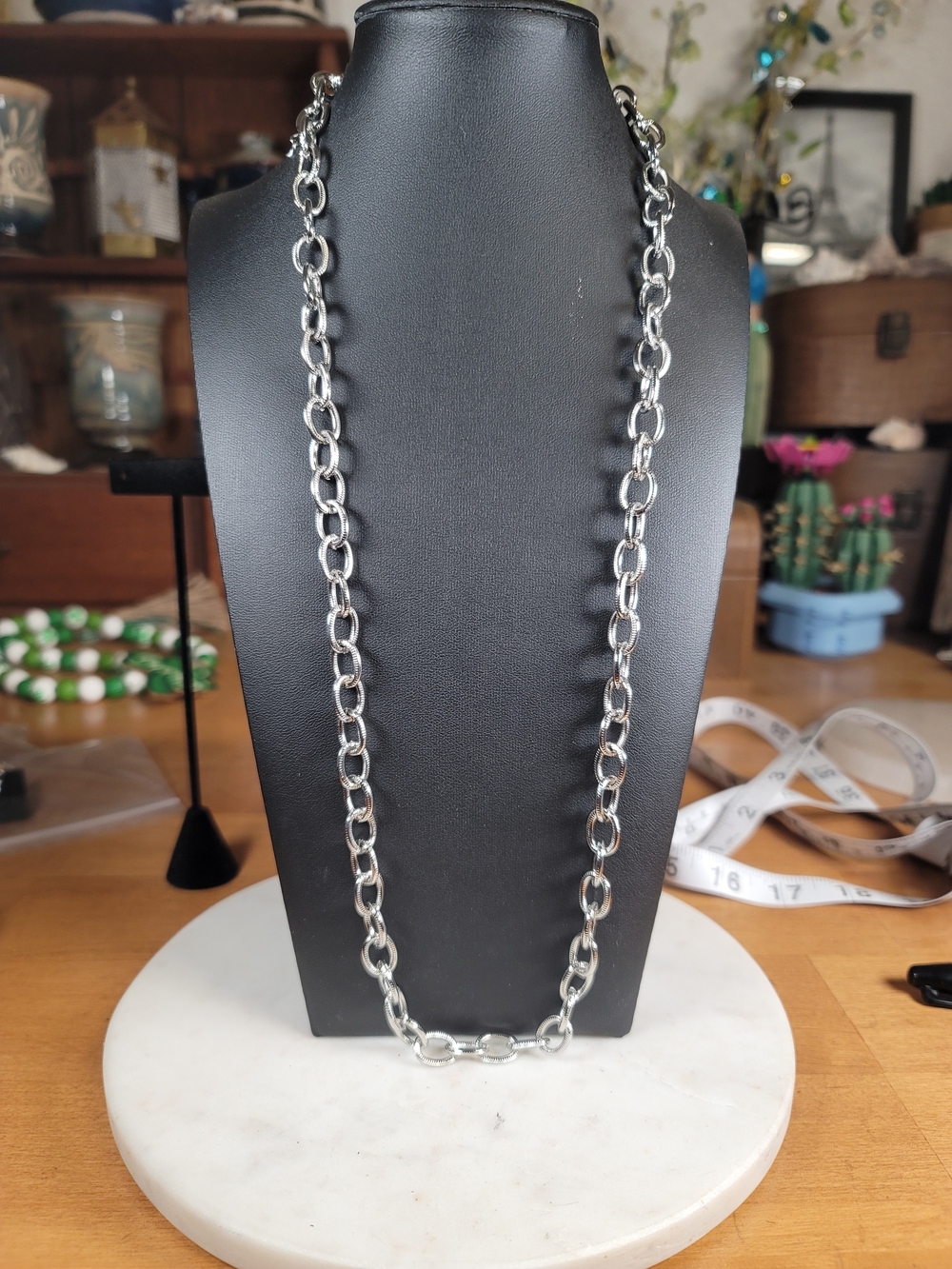 paparazzi Silver Linked Chain Necklace